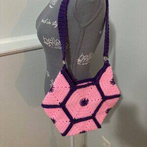 Handmade crochet handbag size 8x12